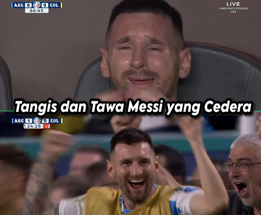 Argentina Tetap Juara Meski Messi Cedera