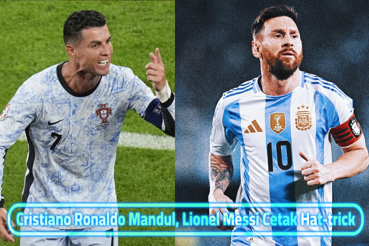 Cristiano Ronaldo Mandul, Lionel Messi Cetak Hat-trick