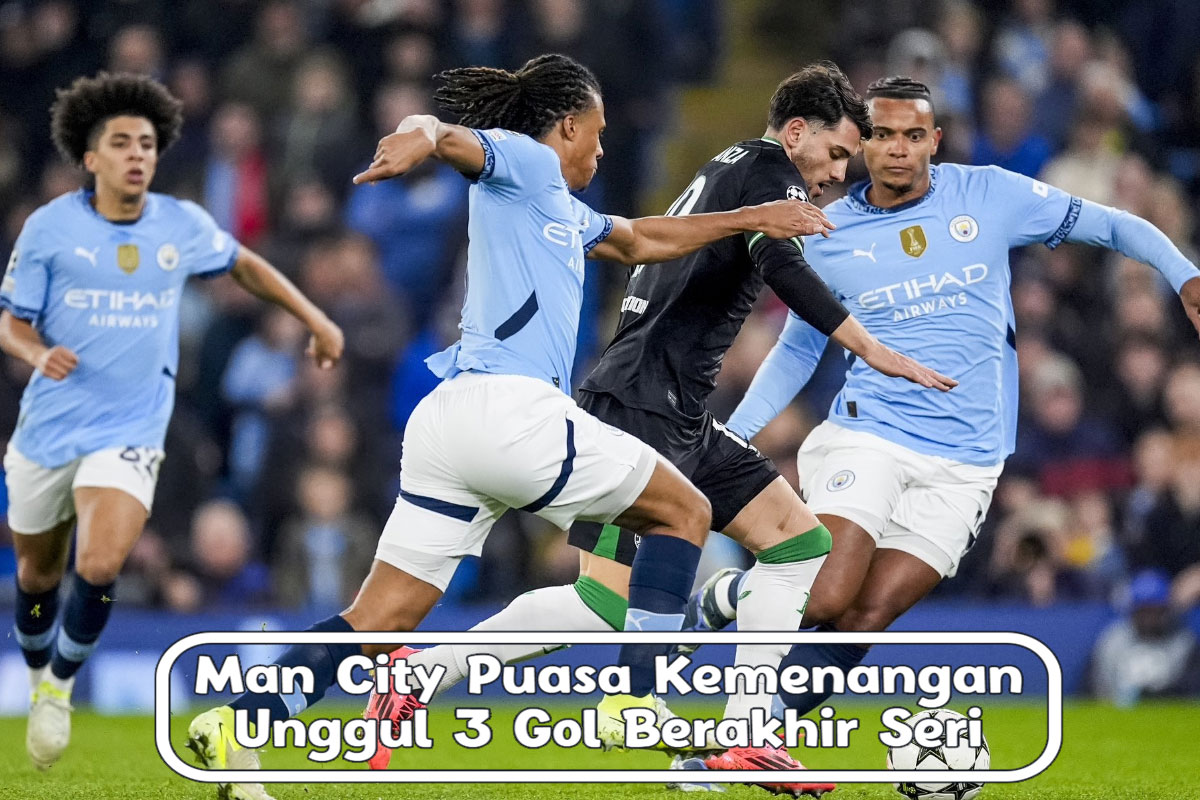 Man City Puasa Kemenangan: Unggul 3 Gol Berakhir Seri