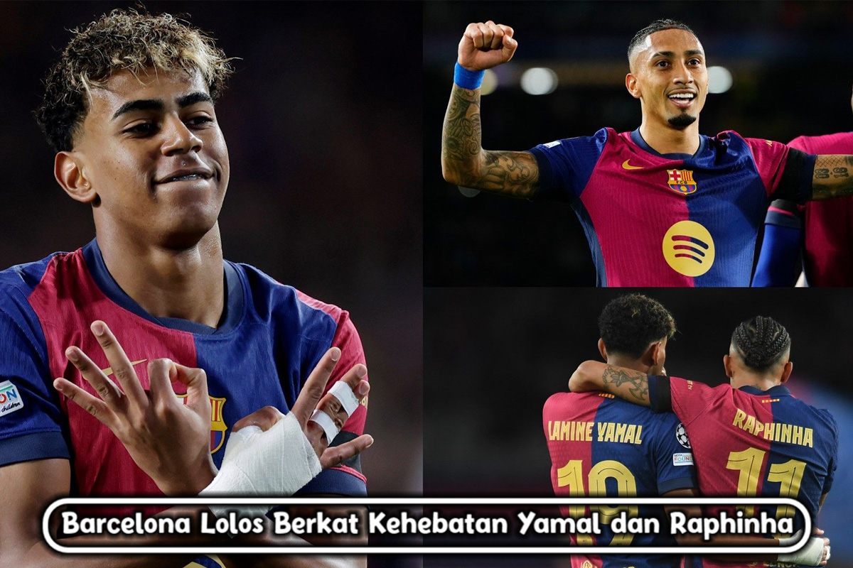 Barcelona Lolos ke Perempat Final Liga Champions Berkat Kehebatan Yamal dan Raphinha